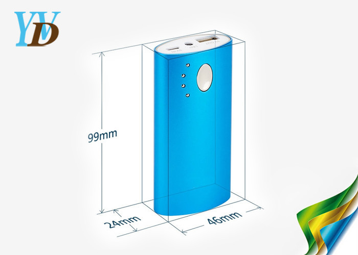 قابل شارژ سفر پشتیبان گیری قابل حمل 6000mAh موبایل لیتیوم یون بانک قدرت آبی