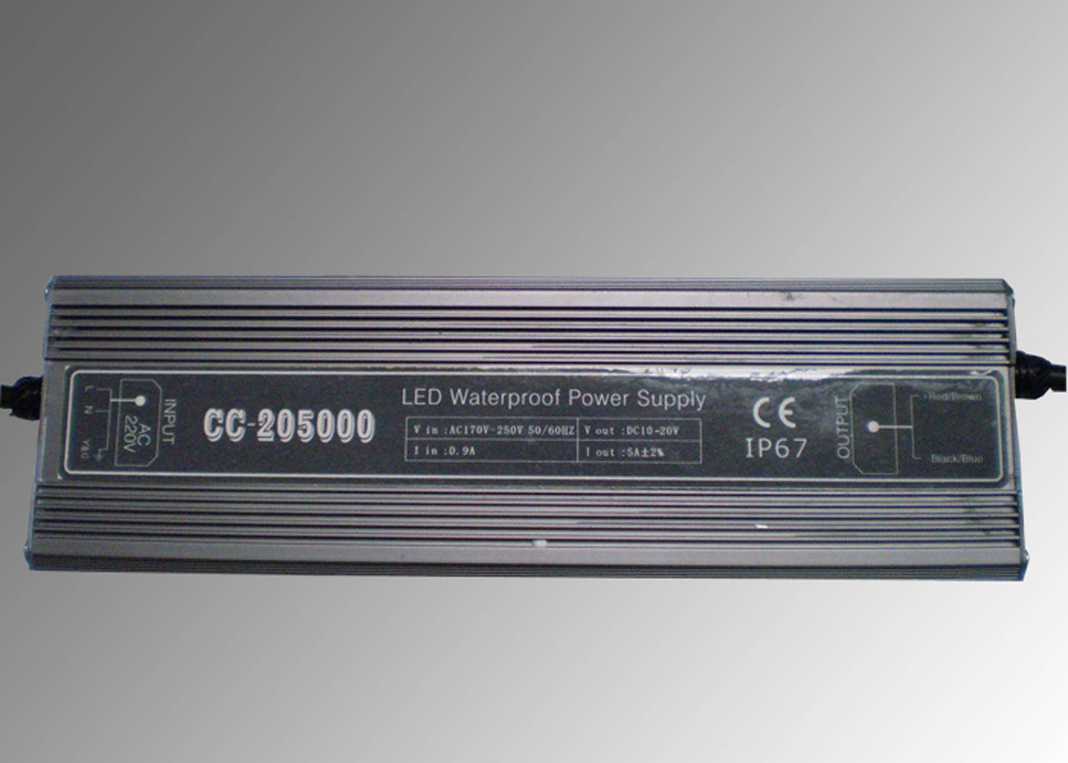 وال واشر LED تک رنگ 3000 ساعت DC24V 72W با مواد PC IP65