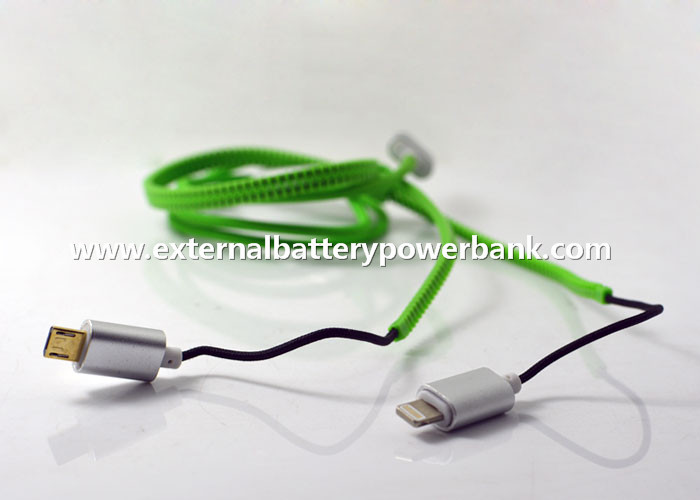 1M زیپ روشن / میکرو انتقال کابل داده USB برای اپل و گوشی های اندروید