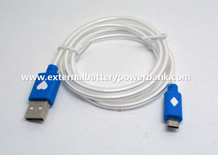 1M میکرو انتقال داده USB کابل با نور آبی برای گوشی های سامسونگ آندروید