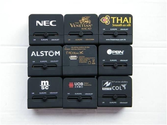 نور USB جهانی شارژر مسافرتی قابل حمل، 5V 1000MA / 2 رابط USB