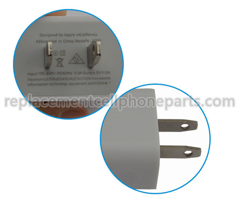 آمریکا / اتحادیه اروپا کوتاه نوع پلاگین AC USB اپل آی فون آداپتور برق برای تلفن همراه