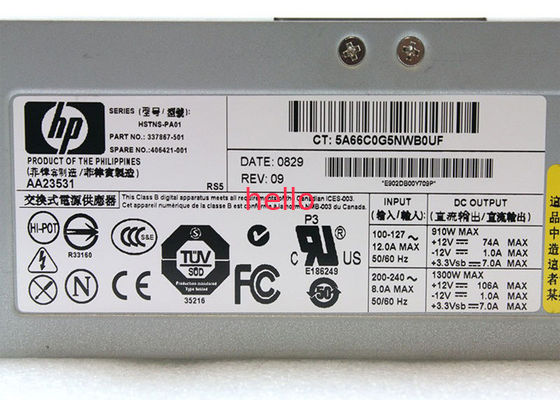 تامین COMPAQ 337867-001 1300W HP سرور قدرت با فن فعال