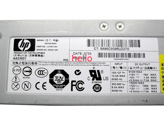 تامین COMPAQ 337867-001 1300W HP سرور قدرت با فن فعال