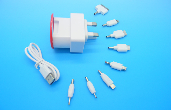 ثابت کنونی جهانی USB شارژر مسافرتی 5V 2.0A UK پلاگین، FCC قسمت 15B