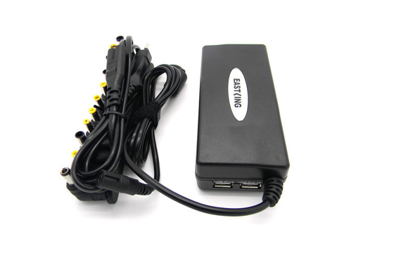 UK / آمریکا 90W جهانی لپ تاپ آداپتور برق به صورت خودکار 5V 2.1A USB با LED