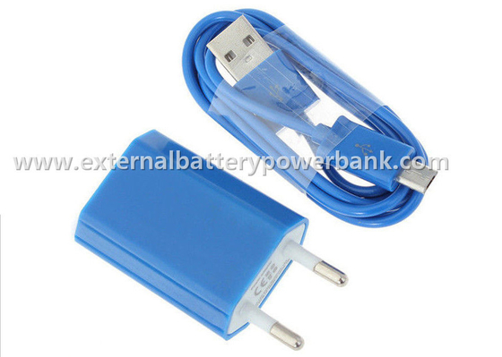 رنگارنگ دیوار شارژر 5V 1A جهانی USB شارژر مسافرتی اتحادیه اروپا پلاگین برای سامسونگ / آی فون