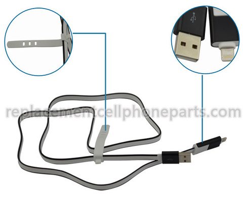 کابل 1 متر تلفن همراه اصلی USB داده برای آیفون 5G، 5S، آیفون 6 شارژر کابل