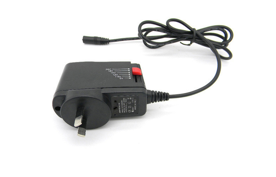 1000MA 12W دیواری آداپتور برق Ajustable 3V - 12V با SAA پلاگین