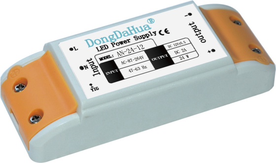 راندمان بالا شنژن کارخانه نوار LED DC12V / 24V م RoHS منبع تغذیه پلاستیکی