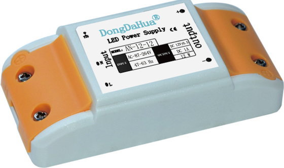 12W 1A بدون ضد آب مورد پلاستیک منبع تغذیه LED / درایور LED