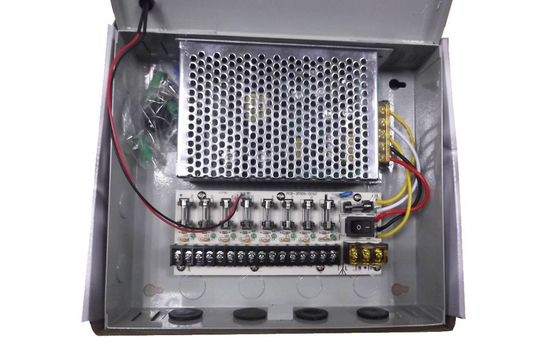 12V 5Amps دوربین مدار بسته منبع تغذیه جعبه 9 کانال، دوربین مدار بسته منبع تغذیه