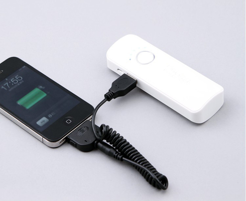 قابل حمل 5200MAH 5 ولت منبع تغذیه موبایل سیاه و سفید با نصب