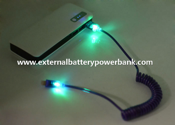 رنگارنگ درخشان LED بهار USB انتقال داده کابل برای گوشی های آندروید