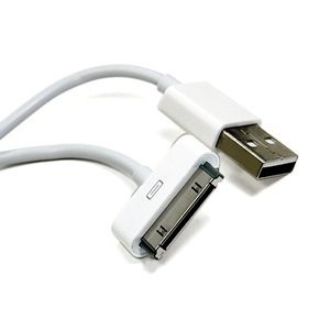 کابل اضافی بلند سیاه و سفید 6FT USB همگام سازی داده ها برای اپل آیفون 4 4S 3GS اپل آی پاد