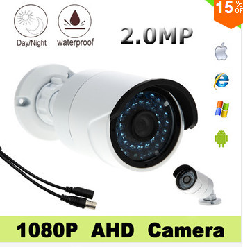 سنسور IMX322 سونی Cmos1080P AHD دوربین مدار بسته، امنیت ضد آب دوربین گلوله