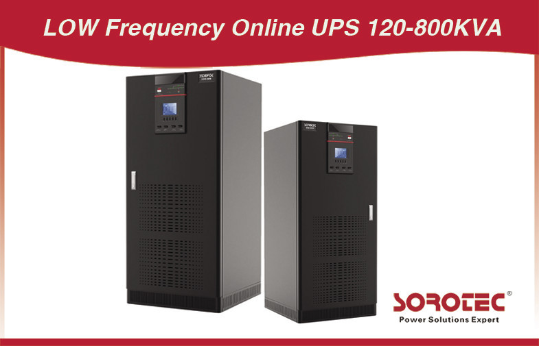 دوگانه تبدیل 120 - 800KVA کمترین فرکانس آنلاین UPS / بدون وقفه منبع تغذیه 50 / 60HZ