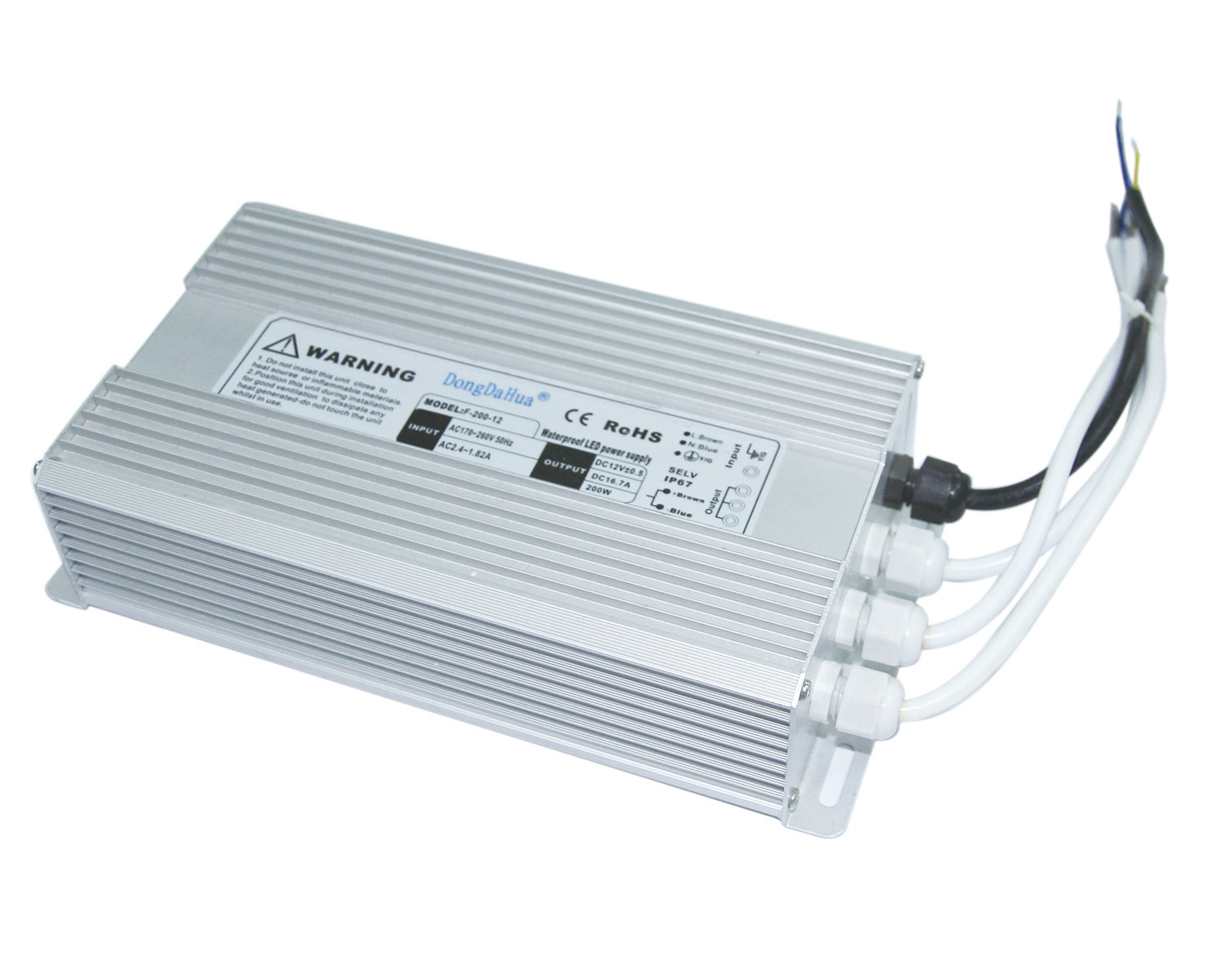 24V DC دقیق ضد آب درایور LED 200W 8300mA، درایور EPA3050B EMC به رهبری نور