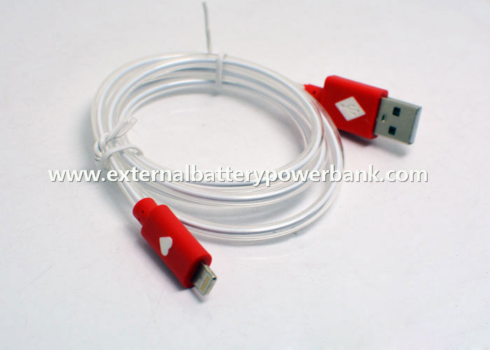 8PIN لک انتقال داده USB کابل با LED قرمز نور برای iPhone5 5S 6 6Plus